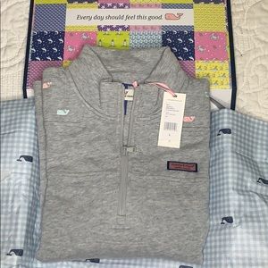 Gray Vineyard Vines Quarter Zip